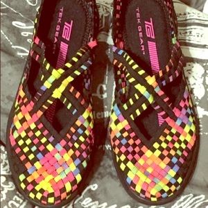 Funky TEK GEAR slip ons, size 8